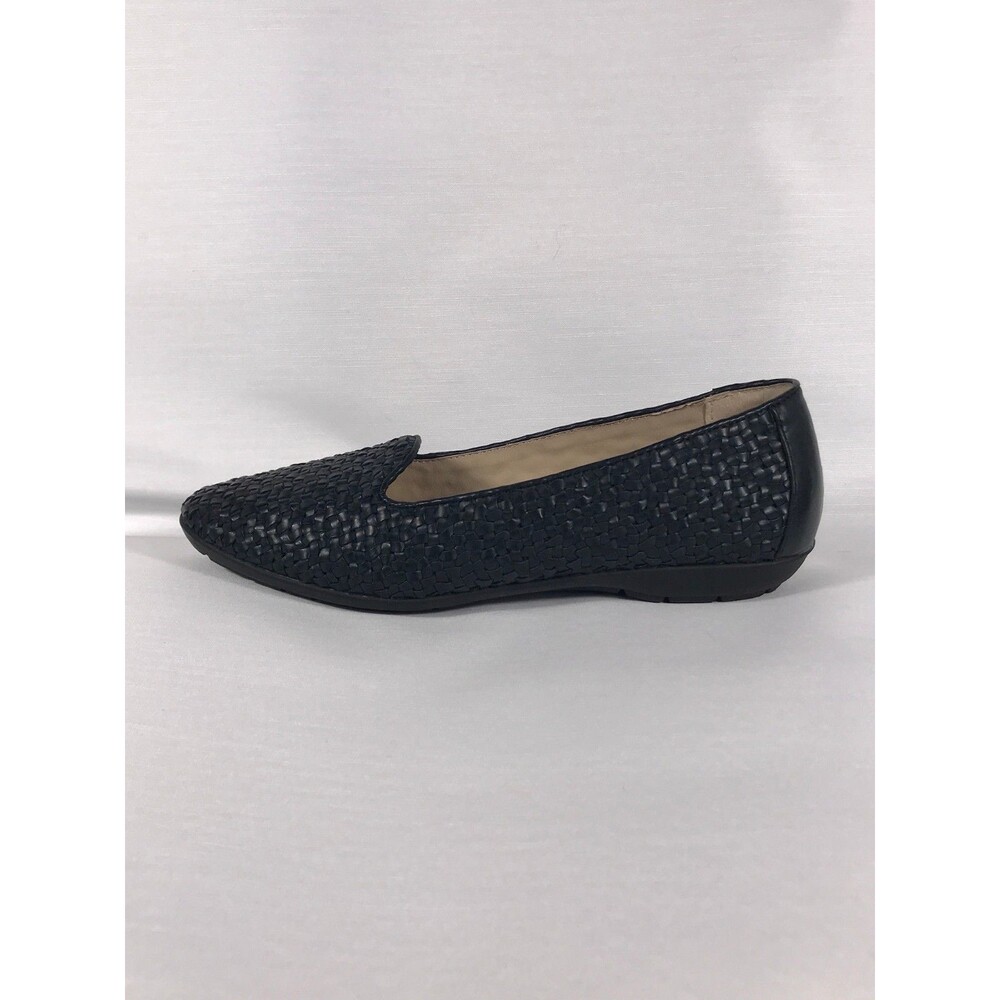 White Mountain WN28455 Loafers Womens 10M Blue Woven Slip On Minimalist Flats